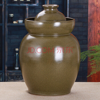 Sleepy and learn jingdezhen household pickle jar ceramic pickle jar jingdezhen pickle jar kimchi jar 100 catties 50 catties