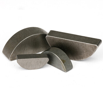 Jinggong a3 hardened high-precision gb1099 semi-circular key crescent key moon key c-type healthy round key pin semi-circular pin 4*19*7.5 20 pieces