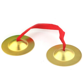 Le linyuan orff percussion instrument children's gong and cymbal kindergarten teaching instrument elementary school three and a half sentences performance rub gong and drum small cymbal diameter 9cm