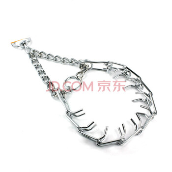 Dog necklace metal iron detachable dog training chain stimulation neck collar collar pet supplies s=2.5mm*45cm
