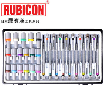 Rubicon robin hood precision jewelry and watch screwdriver screwdriver set rsb-1701 (17 pieces)