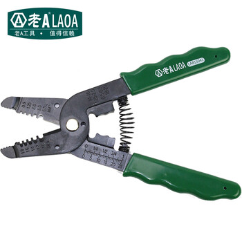 Laoa (laoa) 7-in-1 multifunctional wire stripper, crimping plier, crimping tool, green la815041