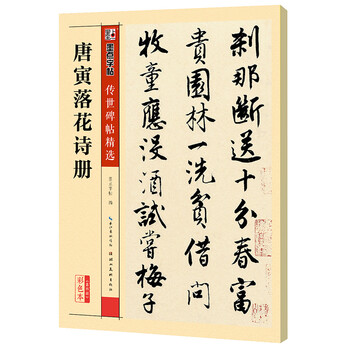 Ink dot copybook, tang yin shu's falling flowers poetry album, brush calligraphy original copybook, traditional chinese annotation, selected tang bohu's stele calligraphy