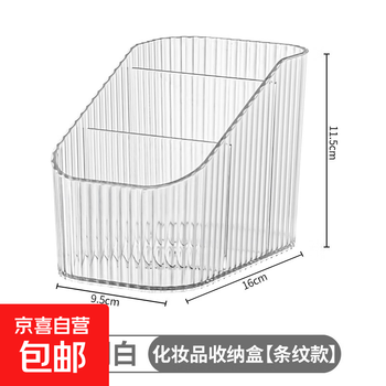 Desktop cosmetics storage box, dressing table, internet celebrity, lipstick, makeup brush barrel, storage rack, transparent white