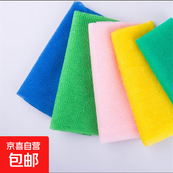 Long bath towel, roving, no-scrubbing bath towel, no need to ask for help, foam towel, no shrinkage bath towel, blue