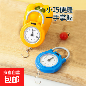 Travel luggage scale portable electronic scale mini small portable high-precision hand scale express spring scale sky blue