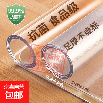 Primary school student dining table mat, desk mat, learning desk mat, transparent soft glass tablecloth, school lunch waterproof and anti-scalding mat, does not shrink or turn yellow, frosted 3.0 thick, 1.5mm, 40*60cm
