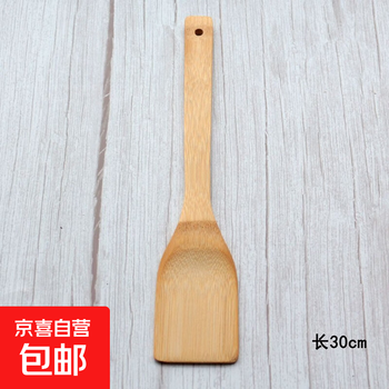 Household shovel non-stick pot long handle bamboo cooking set kitchen high temperature resistant kitchen utensils cooking pot spatula square shovel flat shovel 2 pack