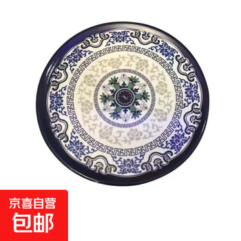 Melamine imitation porcelain placemats pot mats insulation mats household dining table table mats high temperature resistant casserole diameter 16cm classical pattern