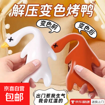 Creative accessories high temperature color changing roast duck car pendant creative rear view mirror duck pendant car pendant ultraviolet large duck bag pendant key chain color changing roast duck 1 piece with rope