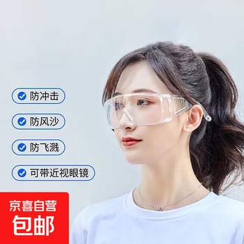 Electric vehicle goggles, protective glasses, labor protection, eye protection, wind protection, flat mirrors, dust protection, transparent goggles 2 pcs