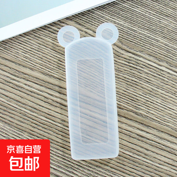 Suitable for remote control tv remote control protective cover tv remote control cover silicone protective cover remote control storage shell remote control shell cover hd transparent bear trumpet
