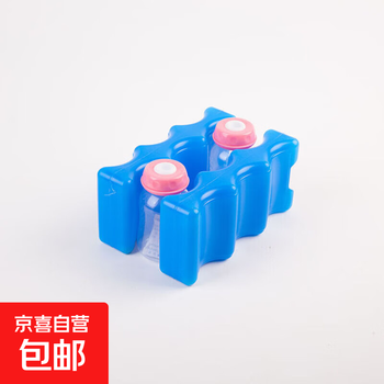 Ice brick double-sided wavy blue ice box made of refrigerated breast milk fresh food filled with water refrigerated ice cube ice plate 600 ml blue wavy ice brick 2 pieces