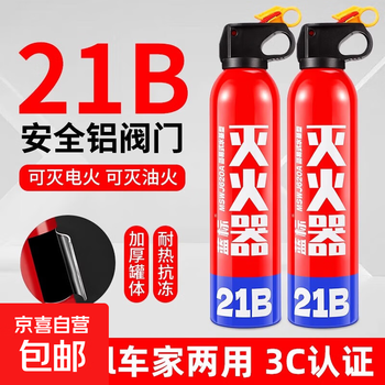 21b vehicle-mounted water-based high temperature resistant and explosion-proof fire extinguisher for home vehicles, private cars, small cars, portable authentic 620ml water-based 21b fire extinguisher, two bottles