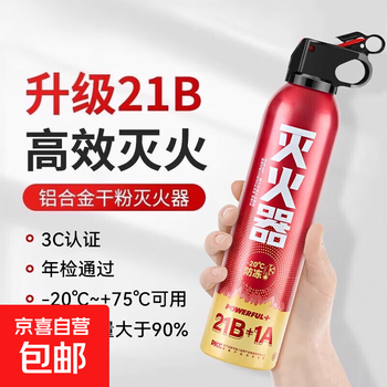 21b dry powder vehicle fire extinguisher new national standard annual inspection vehicle household portable small fire fighting equipment 600ml dry powder 21 fire extinguisher*1