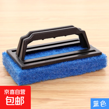 3 packs of cleaning brushes, scouring pads, kitchen brushes, floor brushes, bathtub brushes, stove tile brushes, handle pool brushes, blue 3 packs