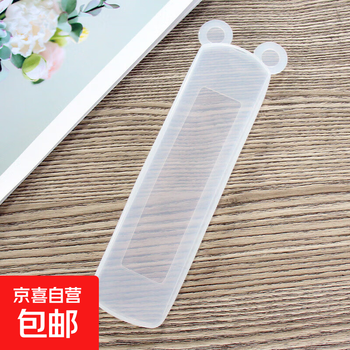 Suitable for remote control tv remote control protective cover tv remote control cover silicone protective cover remote control storage shell remote control shell cover hd transparent bear large size