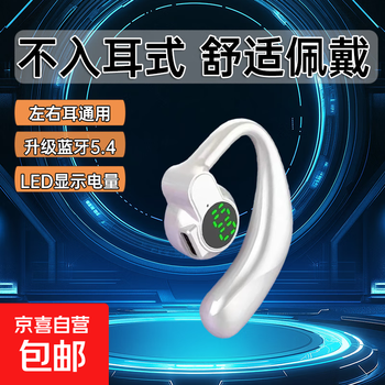 Car-mounted left and right wearable bluetooth headsets, non-in-ear, wireless over-the-ear single-ear sports, single-ear for talking while driving, simple white, suitable for both left and right, no pain when worn for a long time