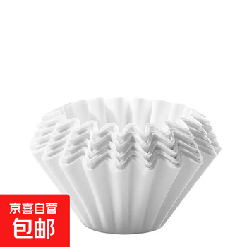 Puree cake-shaped coffee filter paper filter paper wave-shaped coffee filter hand-brewed coffee drip type cake-shaped filter paper large size 25 sheets