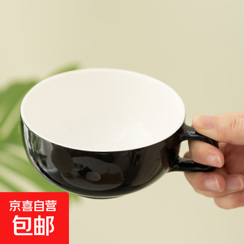 High-looking ceramic retro cup blue mountain ceramic latte professional coffee cup set stirring cup ceramic cup souvenir single coffee cup 240ml