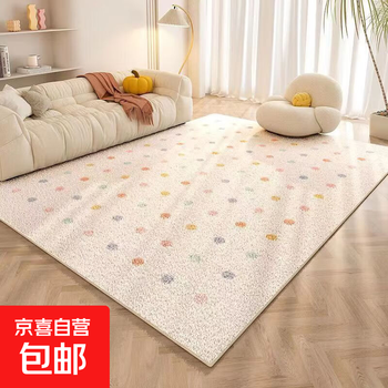 Living room carpet floor mat wash-free and stain-resistant imitation cashmere thickened hall large area full ins style bedside blanket dd-5 100*200cm imitation cashmere