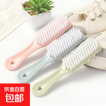 Shoe brush, special brush for washing clothes, plastic soft-bristle brush, shoe artifact that does not damage shoes, multi-functional cleaning long-handled hard-bristle board brush, 2 nordic powder