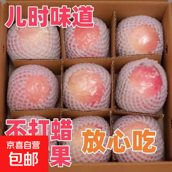 Red fuji shaanxi film bag apple crisp sweet fresh fruit 5kg in box (net weight 4.5kg)