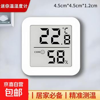 Home accessories wall-mounted thermometer indoor household high-precision baby room temperature hanging table dry and wet thermometer two pack mini electronic temperature and humidity meter no specifications