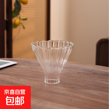 Ceramic creative small fresh hand-painted hand-brewed v60 drip filter cup coffee cup set tea and coffee all-in-one mug glass filter cup + wooden tray