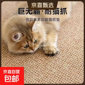 Modern minimalist mansion villa comes standard with stain-resistant sisal carpet tpr bottom washable light luxury plain color living room advanced plain camel 160cm*230cm 1 piece