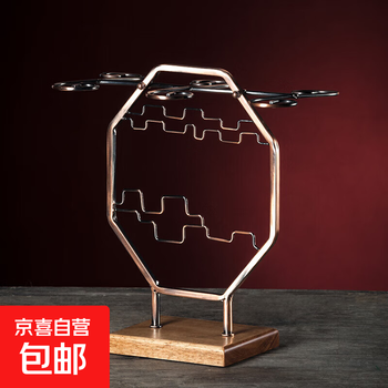 Creative crystal red wine glass rack upside down home european light luxury goblet rack wine rack ornaments wine cabinet decoration new chinese style screen cup rack (can hang 6 red wine glasses)
