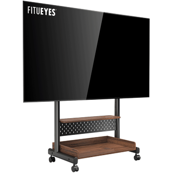 95% new fitueyes mobile tv stand 40-85 inches punch-free mobile tv cabinet trolley tv stand cabinet suitable for tcl skyworth sony xiaomi smart screen universal base