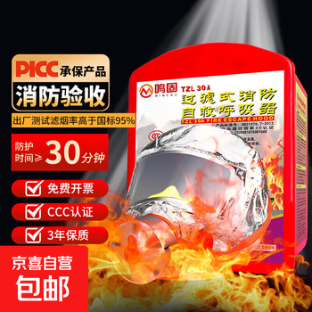 Gas mask fire mask anti-smoke fire mask 3c certified escape filter self-rescue respirator national standard 3c certified upgraded silicone-children's model