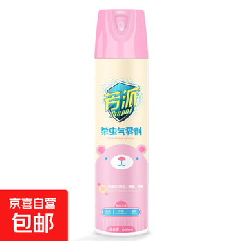 Unscented baby and child insecticide spray household cockroach, fly and mosquito insecticide aerosol 600ml unscented insecticide spray 600ml (pink bear)*3