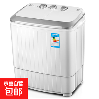 Vehicle-mounted household double-bucket double-cylinder semi-automatic mini small household washing machine dehydrating and drying stainless steel bucket silver + stainless steel washing bucket + uv blue light