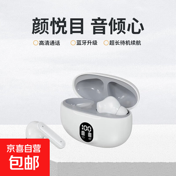 Car bluetooth headset 2025 new in-ear wireless noise reduction for girls to wear for a long time without pain oneplus redmi huawei texture white
