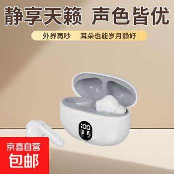 Car wireless bluetooth headset in-ear noise reduction long battery commuting sports huawei apple one plus textured white