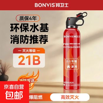 Vehicle-mounted fire extinguisher national fire protection 3c certification small car special 13/21b small portable household water-based type 620ml water-based 21b water-based fire extinguisher