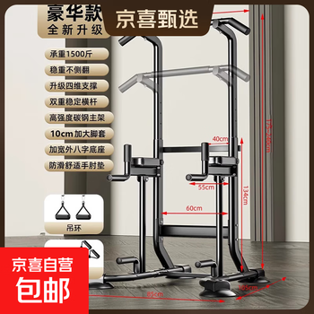 Pinjian horizontal bar indoor home pull-up device parallel bar rack floor-standing hanging bar fitness equipment multi-functional all-in-one luxury ring tension rope