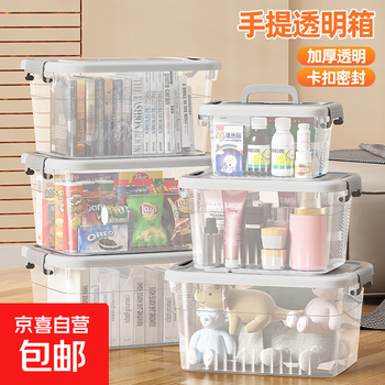 Plastic transparent storage box storage box for dormitories during the beginning of the school year. item organizing storage box. storage box storage box. transparent portable storage box - extra large