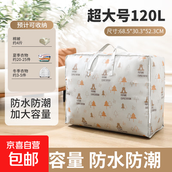Travel clothing storage bag, business trip clothing, underwear, underwear packaging bag, travel suitcase, portable compression organizer, extra large 120l can hold 15 pounds of quilt, forest bear
