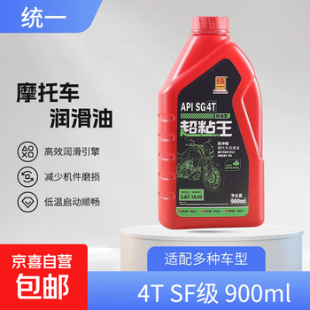 Uni-president super sticky king four-stroke four-season motorcycle oil 4t durability sg15w-40 900ml 4t sg15w-40 900ml 0.9l 1 bottle