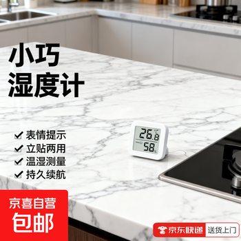 Smart living equipment high-precision electronic digital display smart temperature and humidity meter indoor equipment instrument wall-mounted accessories expression display backlight mini temperature precision ws41 one pack - event exclusive temperature and humidity detection + expression reminder wsd01