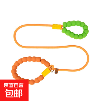 Dog leash, cloud foam cotton, non-stretching dog leash, pet puppy rope, anti-stretching and anti-lost, orange 1.0*150cm