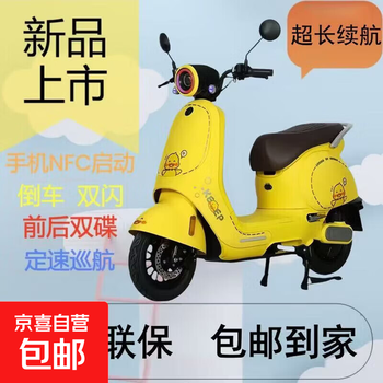 Xuanyuan 25 danzai xiao q electric vehicles for men and women, long-range electric motorcycles, smart city transportation for daily use, lemon yellow 60v20a graphene lead-acid battery