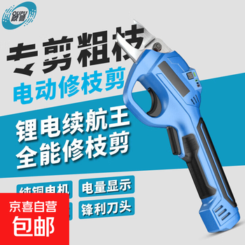 Electric scissors rechargeable powerful garden fruit tree pruning shears lithium-ion branch electric scissors pruning artifact single machine + blade*2 type-c interface | quick pruning