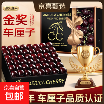 Enjoy chilean cherries imported seasonal fruit new year fruit gift box 100g (net weight) tasting package - not gift box large fruit j single fruit 26-28mm