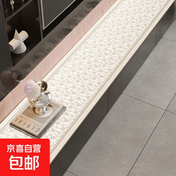 Table mat, small fresh tv counter top protective mat, high-end sideboard mat, leather wine cabinet, shoe cabinet protective mat, cream dream 40*220cm