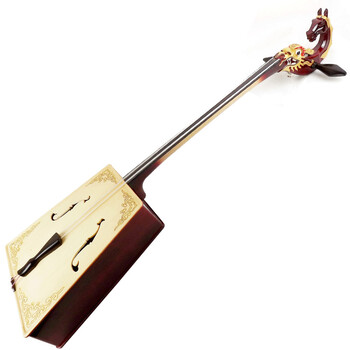 Fanchao ethnic stringed instrument mahogany fingerboard fish-scale pine panel children and adults playing beginner type mongolian beginner morin khuur musical instrument mt-08 dragon horse head painted morin khuur