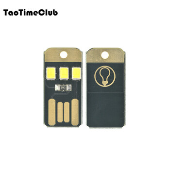 Taotimeclub mini usb lamp led lamp table lamp power bank portable bright light usb lamp touch switch single-sided blackboard-positive white light